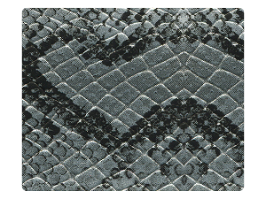 142 Silver Snake PU Fabric Swatch 