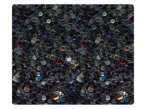 147 Black_Silver Illusion Sparkle Fabric Swatch 