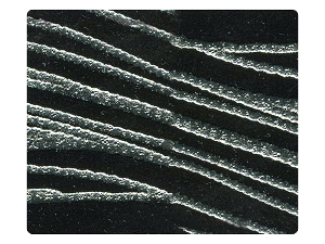 153 Silver Line Black Velvet Fabric Swatch 