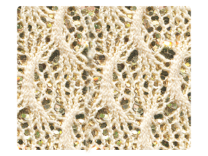 42 Knitted Champagne Sparkle Fabric Swatch 