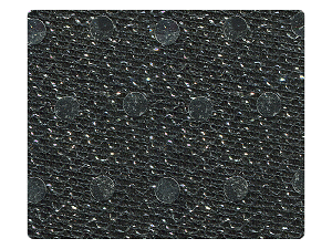 85 Silver Dots Black Fabric Fabric Swatch 