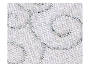 132 Silver Vine Grey Mesh Fabric Swatch 