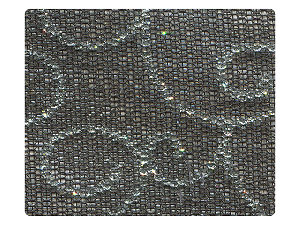 141 Silver Vine Black Mesh Fabric Swatch 