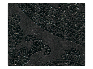 168 Black Flower Velvet Fabric Swatch 