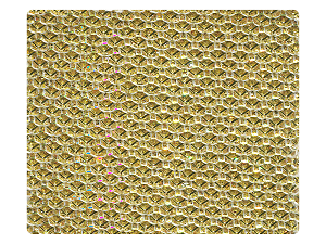 31 Light Gold Glitter Satin Fabric Swatch 