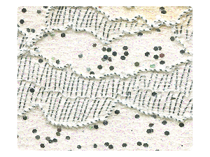 42 Lace White Stardust Fabric Swatch 