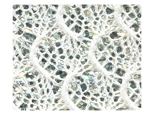 49 Knitted White Sparkle Fabric Swatch 