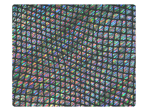 97 Laser Black PU Fabric Swatch 