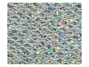 129 Silver Sparklenet Fabric Swatch 