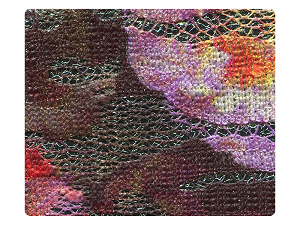197 Flower Glitter Satin Fabric Swatch 