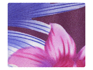 198 Blue_Purple Flower Satin Fabric Swatch 