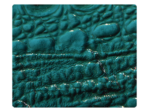 234 Turquoise Crocodile Fabric Swatch 