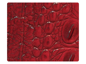 236 Red Crocodile Fabric Swatch 