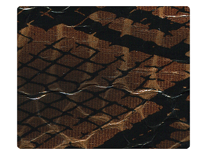 244 Dark Brown Snake Patent PU Fabric Swatch 