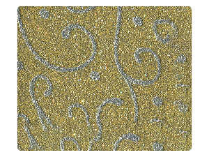 265 Gold Flower Glitter 