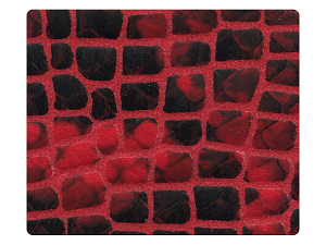 270 Red Snake Velvet Fabric Swatch 