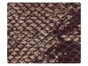 271 Brown Snake PU Fabric Swatch 